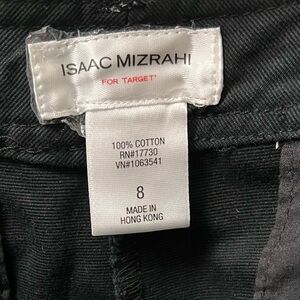 Black pants size 8 100 percent cotton Isaac mizrahi from target